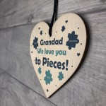 Grandad We Love You Gift Personalised Heart Birthday Fathers Day