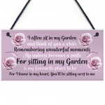 Memorial Sign For Garden Summerhouse Shed Signs Hanging Decor