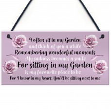 Memorial Sign For Garden Summerhouse Shed Signs Hanging Decor