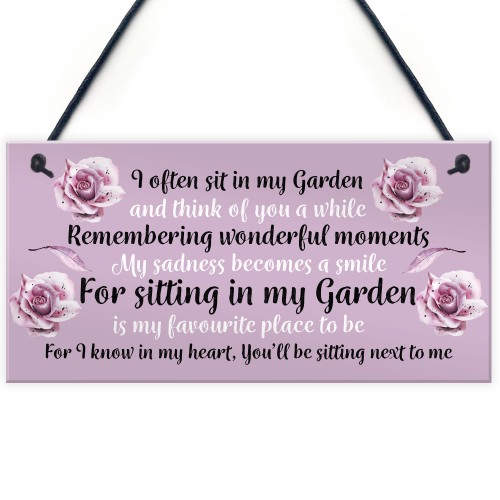 Memorial Sign For Garden Summerhouse Shed Signs Hanging Decor