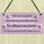 Memorial Sign For Garden Summerhouse Shed Signs Hanging Decor