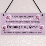 Memorial Sign For Garden Summerhouse Shed Signs Hanging Decor