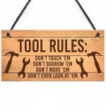 Funny Tools Sign For Man Cave Garage Shed Door Sign Gift For Men