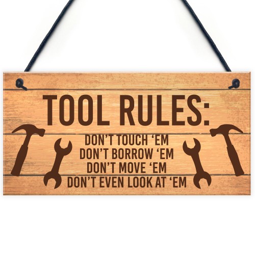 Funny Tools Sign For Man Cave Garage Shed Door Sign Gift For Men
