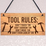 Funny Tools Sign For Man Cave Garage Shed Door Sign Gift For Men