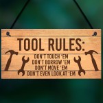Funny Tools Sign For Man Cave Garage Shed Door Sign Gift For Men