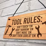 Funny Tools Sign For Man Cave Garage Shed Door Sign Gift For Men