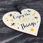 Cute Garden Sign Hanging Heart Enjoy The Little Things