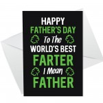 Funny Cheeky Fathers Day Card Novelty Rude Humour Card For Dad