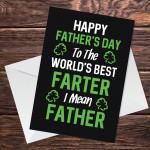 Funny Cheeky Fathers Day Card Novelty Rude Humour Card For Dad