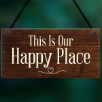 Novelty Garden Signs And Plaques Happy Place Summerhouse