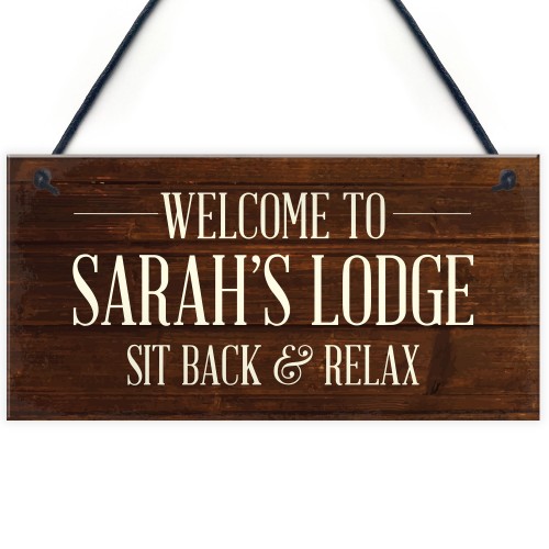 Personalised Summerhouse Signs And Plaques Lodge Sign Bar Sign