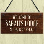 Personalised Summerhouse Signs And Plaques Lodge Sign Bar Sign