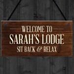 Personalised Summerhouse Signs And Plaques Lodge Sign Bar Sign