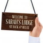 Personalised Summerhouse Signs And Plaques Lodge Sign Bar Sign