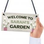 Garden Signs And Plaques Personalised Welcome Sign Garden Shed