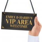 VIP AREA PERSONALISED Home Bar Sign Man Cave Gifts Garden