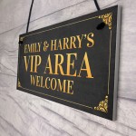 VIP AREA PERSONALISED Home Bar Sign Man Cave Gifts Garden