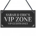 VIP ZONE Personalised Home Bar Man Cave Sign Garden Signs