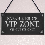 VIP ZONE Personalised Home Bar Man Cave Sign Garden Signs