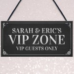 VIP ZONE Personalised Home Bar Man Cave Sign Garden Signs