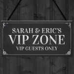 VIP ZONE Personalised Home Bar Man Cave Sign Garden Signs
