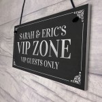 VIP ZONE Personalised Home Bar Man Cave Sign Garden Signs