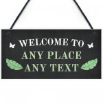 Welcome Sign Personalised Garden Signs And Plaques Summerhouse