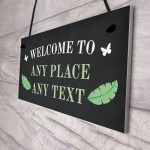 Welcome Sign Personalised Garden Signs And Plaques Summerhouse