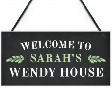PERSONALISED Summer House Wendy House Hanging Garden Sign