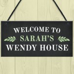 PERSONALISED Summer House Wendy House Hanging Garden Sign