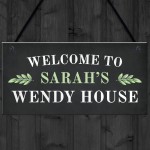 PERSONALISED Summer House Wendy House Hanging Garden Sign