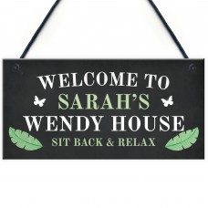 Personalised Wendy House Welcome Sign Summer House Garden