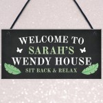 Personalised Wendy House Welcome Sign Summer House Garden