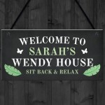 Personalised Wendy House Welcome Sign Summer House Garden