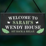 Personalised Wendy House Welcome Sign Summer House Garden