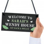 Personalised Wendy House Welcome Sign Summer House Garden