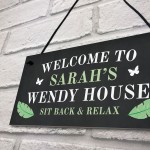 Personalised Wendy House Welcome Sign Summer House Garden