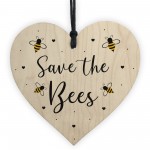 Garden Sign Hanging Door Plaque SAVE THE BEES Summerhouse