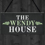 The Wendy House Hanging Summer House Garden Shed Decor Sign 