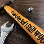 1st Anniversary Gift For Boyfriend Husband Engraved Hammer