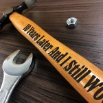 10th Anniversary Gift For Boyfriend Husband Engraved Hammer