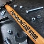 3rd Year Anniversary Gift For Boyfriend Husband Engraved Hammer