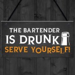 Funny Witty Joke Home Bar Sign Hanging Man Cave Pub Sign