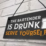 Funny Witty Joke Home Bar Sign Hanging Man Cave Pub Sign