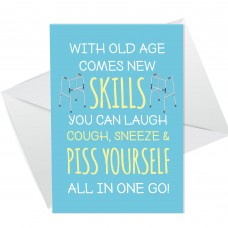Funny Birthday Card For Men Women A6 Card 50th 60th 70th