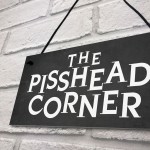 Funny Home Bar Sign PISS HEAD CORNER Garden Plaque Beer Gin Funny Home Bar Sign PISS HEAD CORNER Garden Plaque Beer Gin