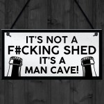Funny Rude Man Cave Sign Hangng Garage Shed Plaque Gift For Men 
