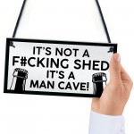 Funny Rude Man Cave Sign Hangng Garage Shed Plaque Gift For Men 