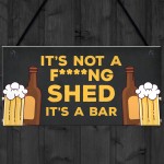 Funny Home Bar Sign RUDE Witty Cheeky Joke Man Cave Pub